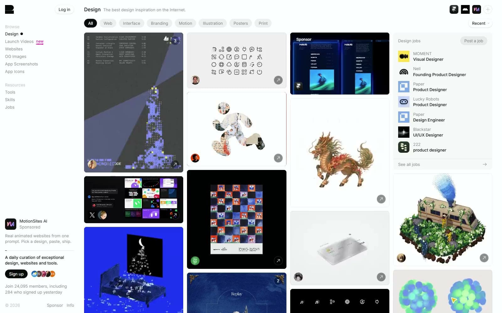 Screenshot of Recent