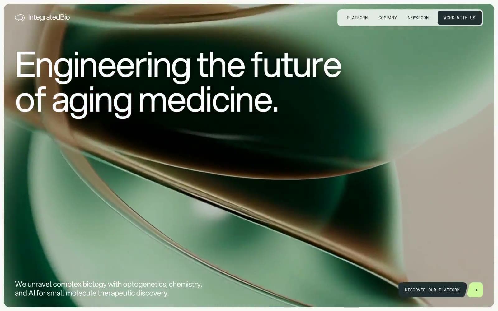Screenshot of Integrated Biosciences