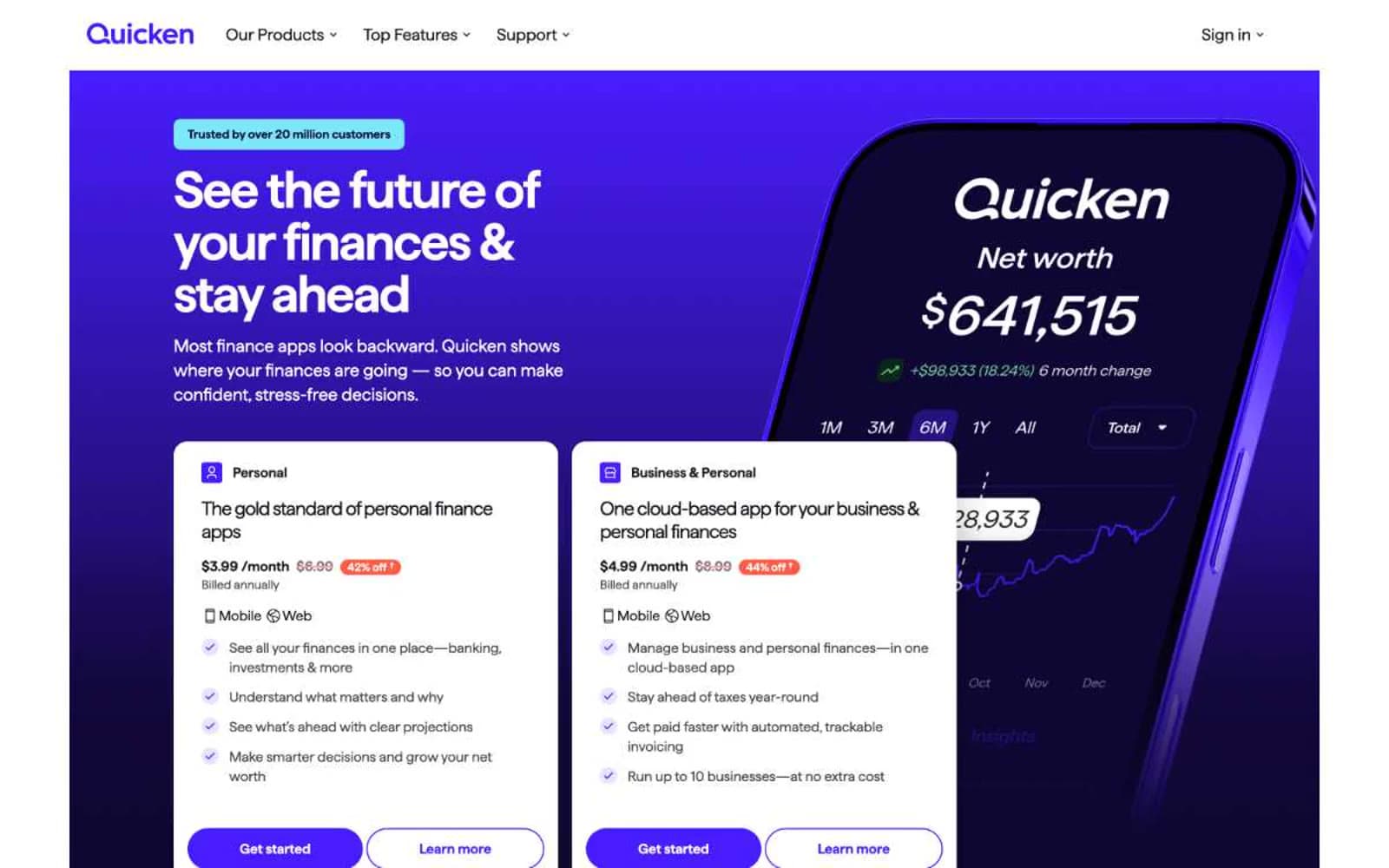 Screenshot of Quicken