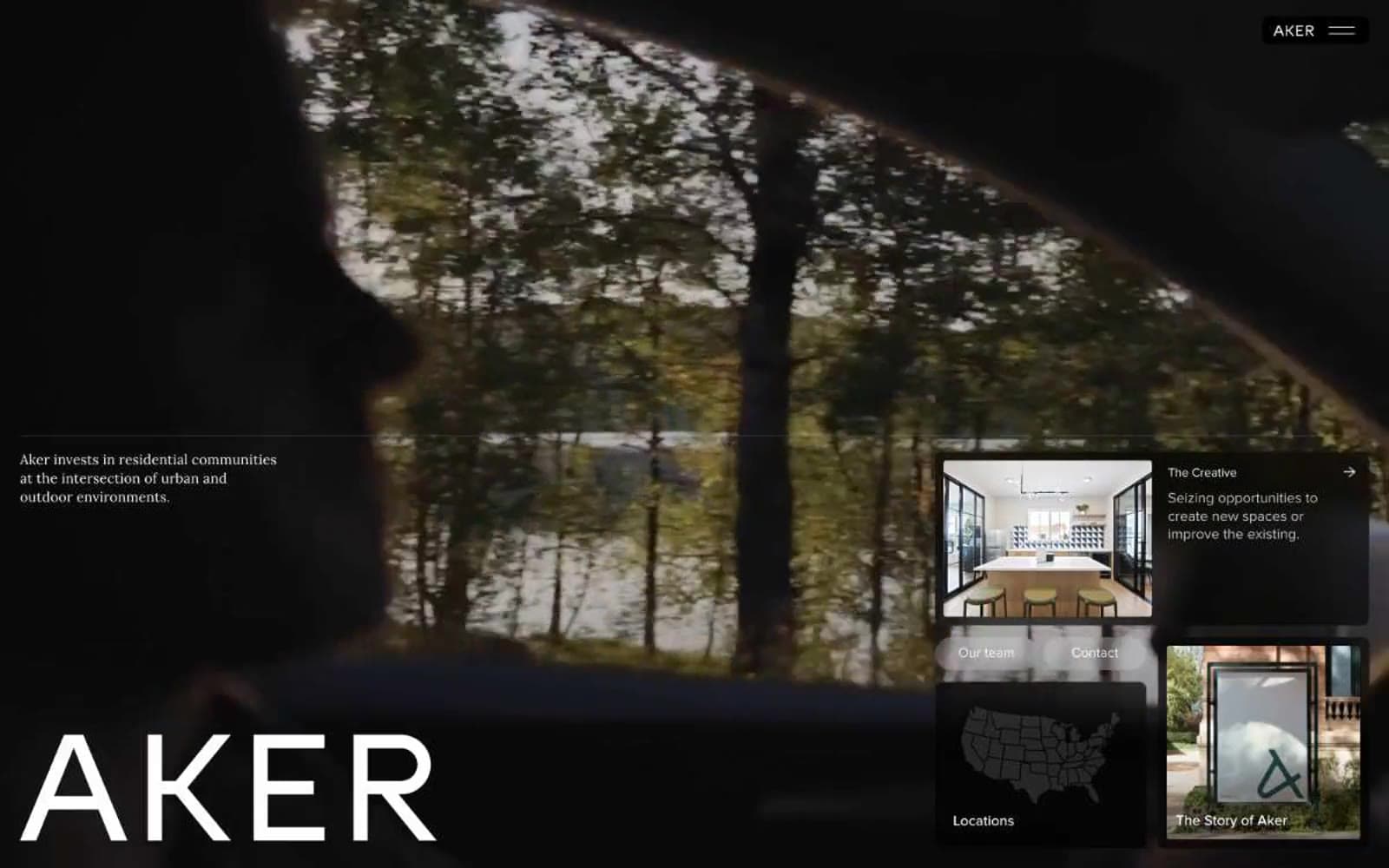Screenshot of Aker