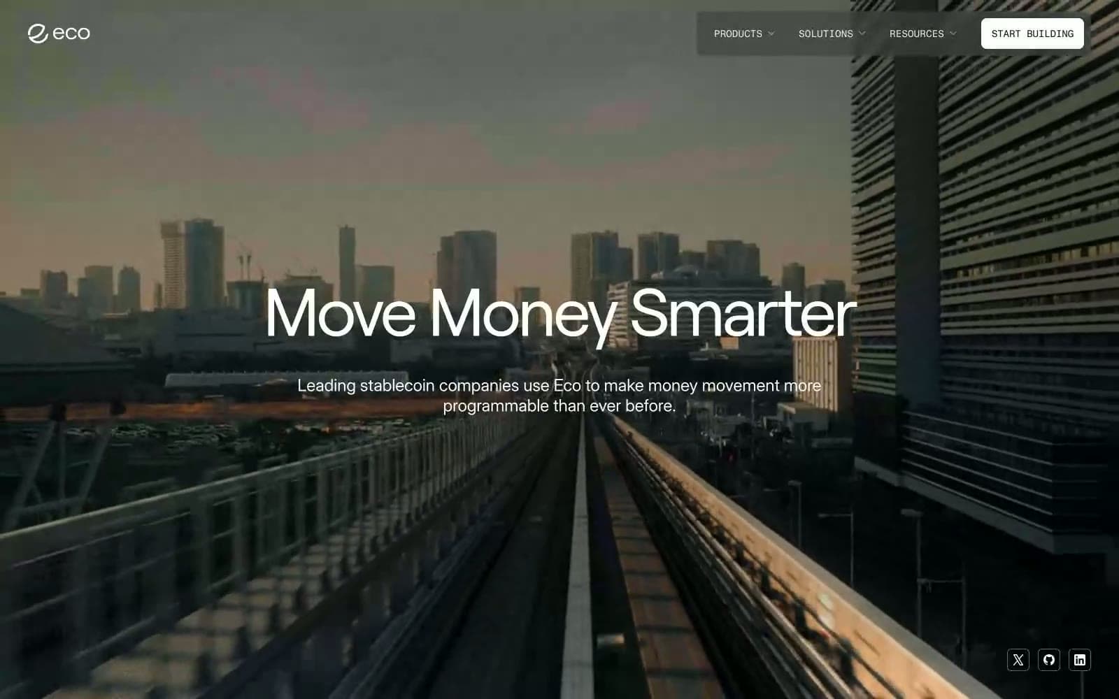 Screenshot of Eco