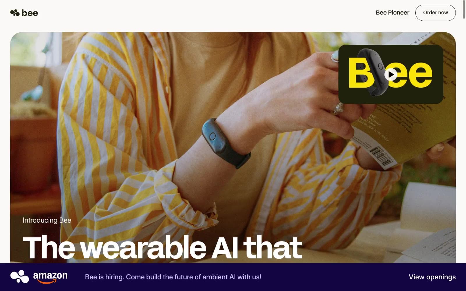 Screenshot of Bee