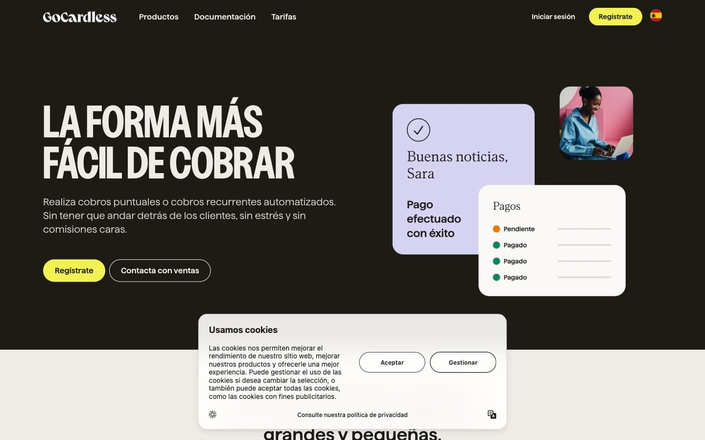 Screenshot of Gocardless