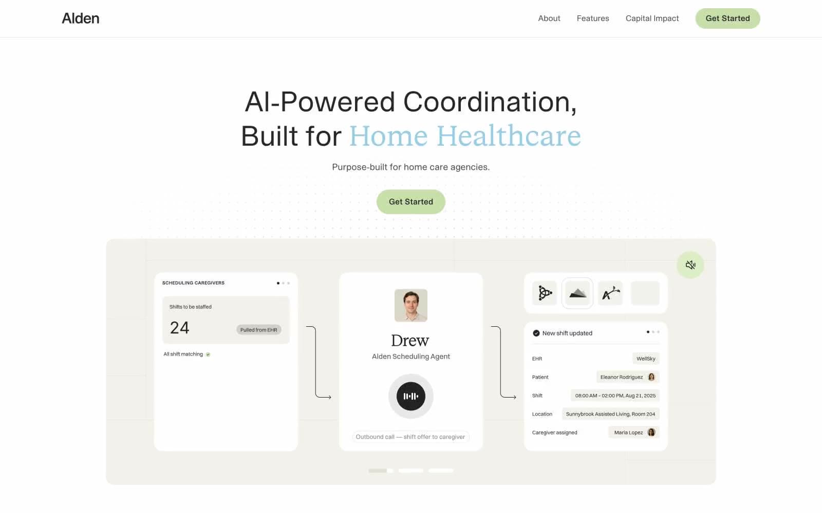 Screenshot of Alden