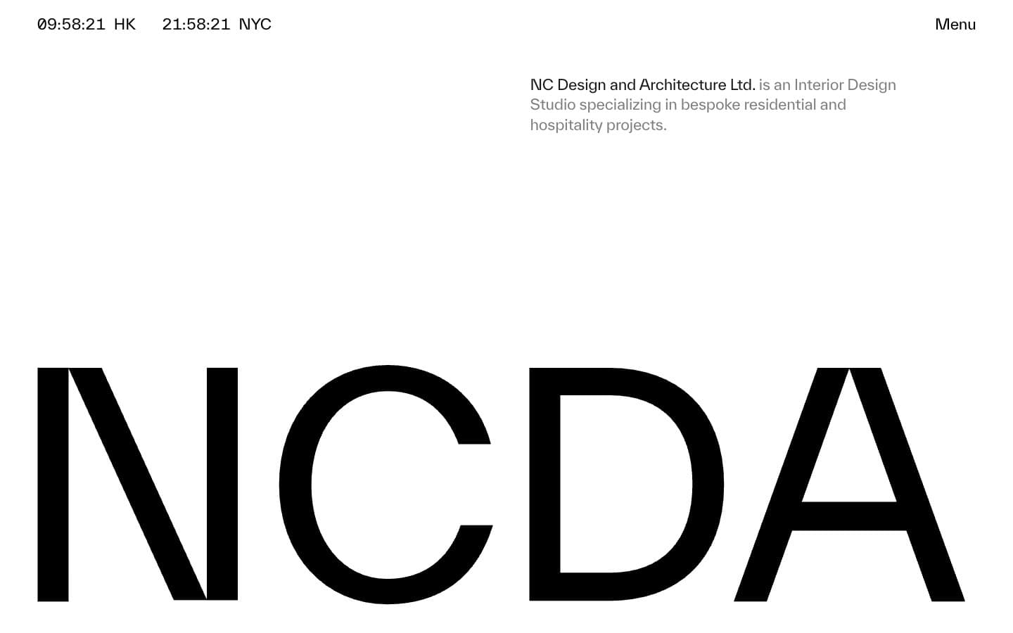 Screenshot of NCDA