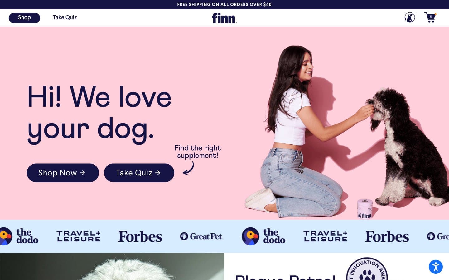 Screenshot of Finn