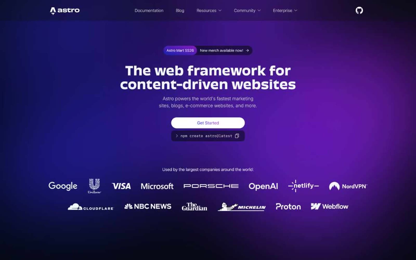 Screenshot of Astro