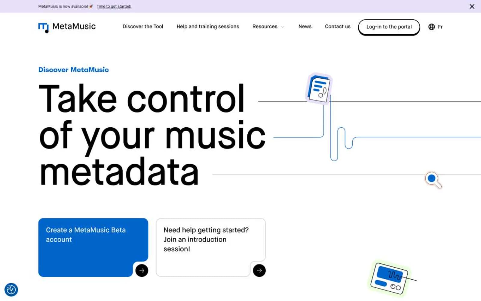 Screenshot of MetaMusic