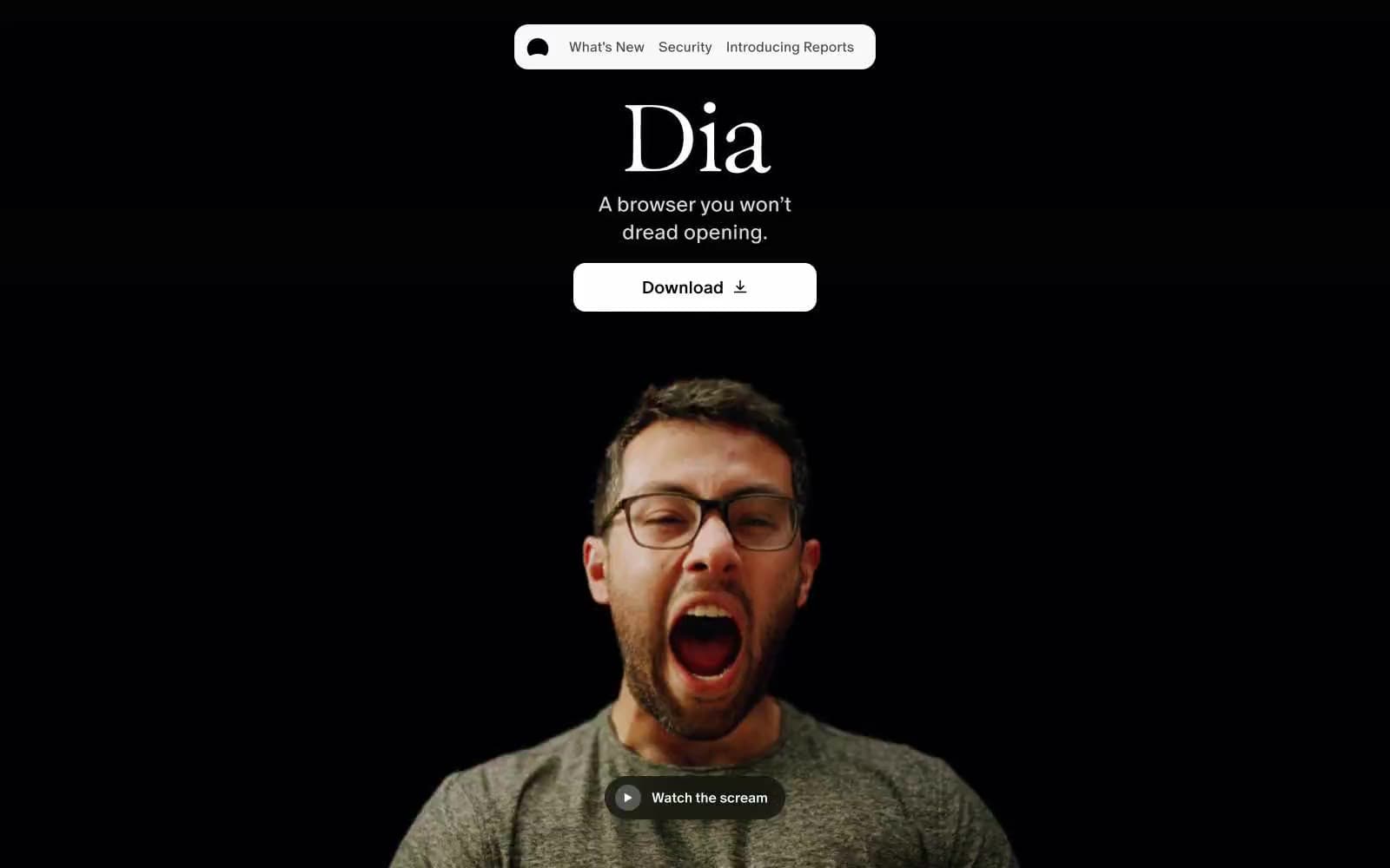 Screenshot of Dia Browser