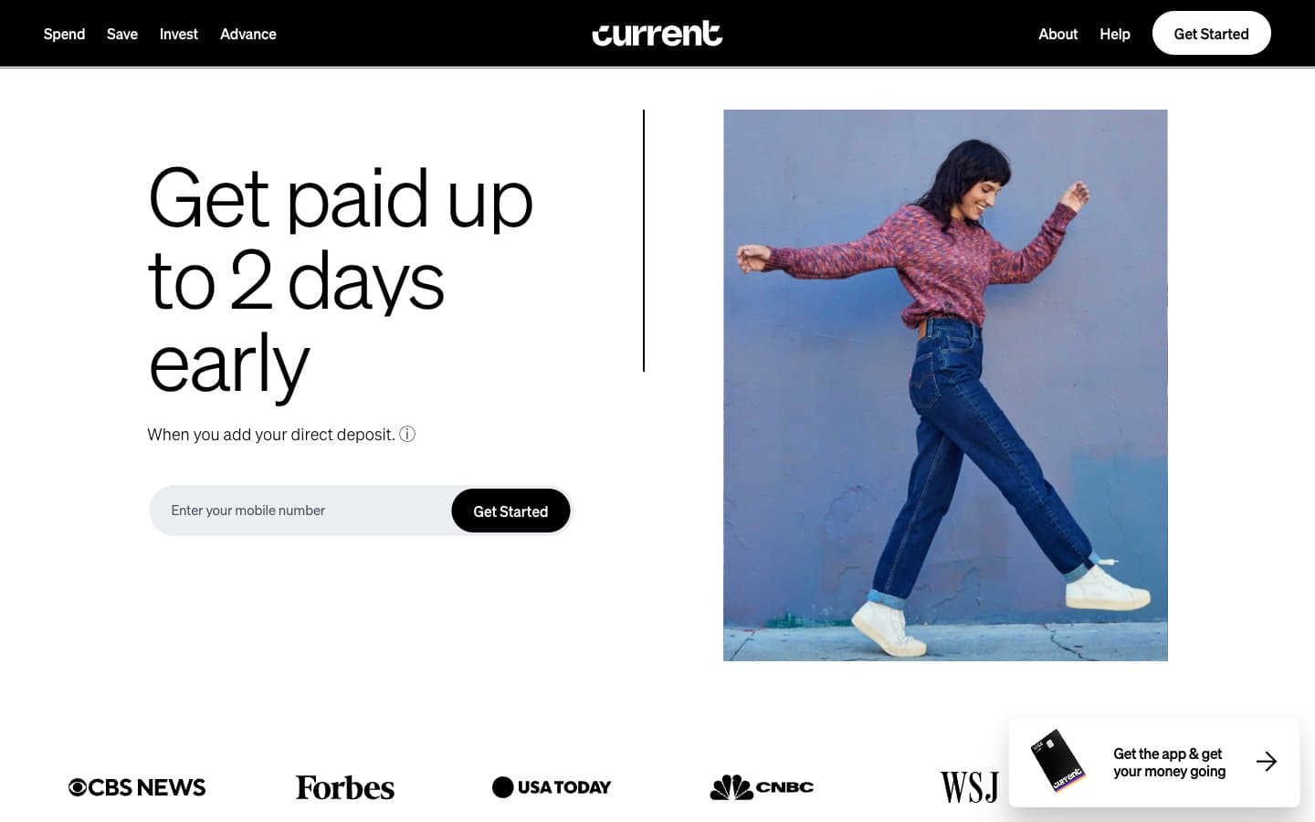 Screenshot of Current