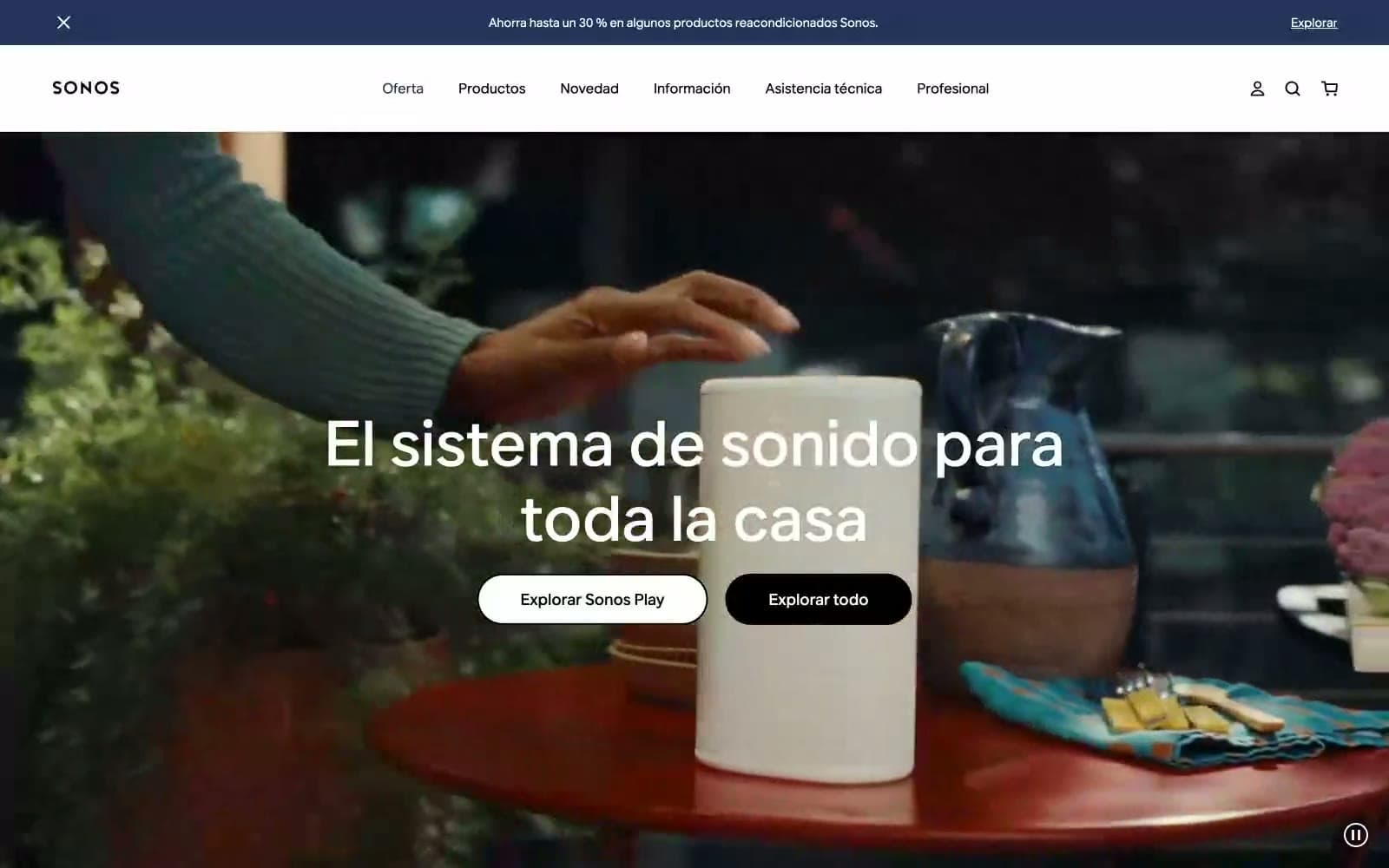 Screenshot of Sonos