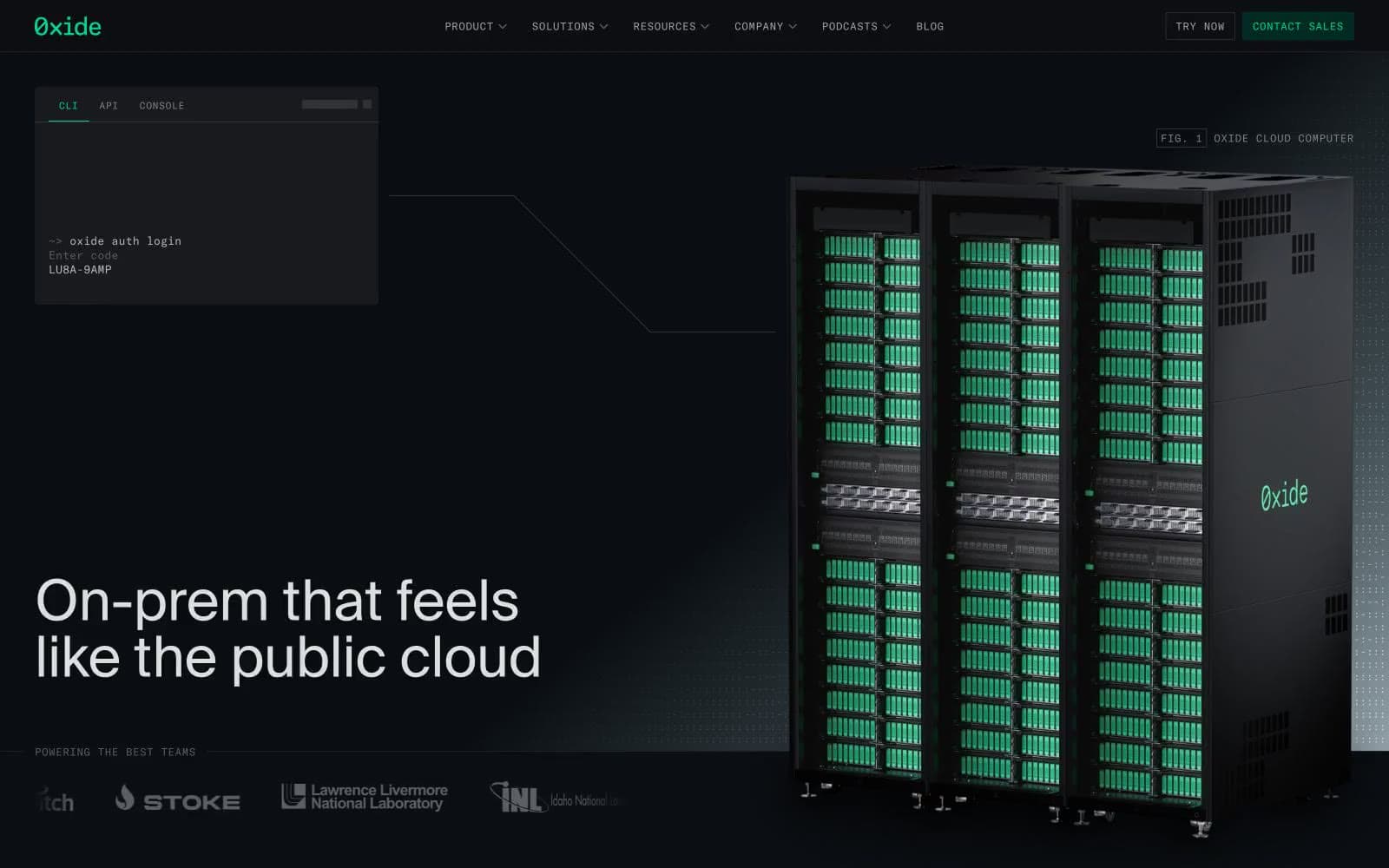 Screenshot of Oxide Computer Company