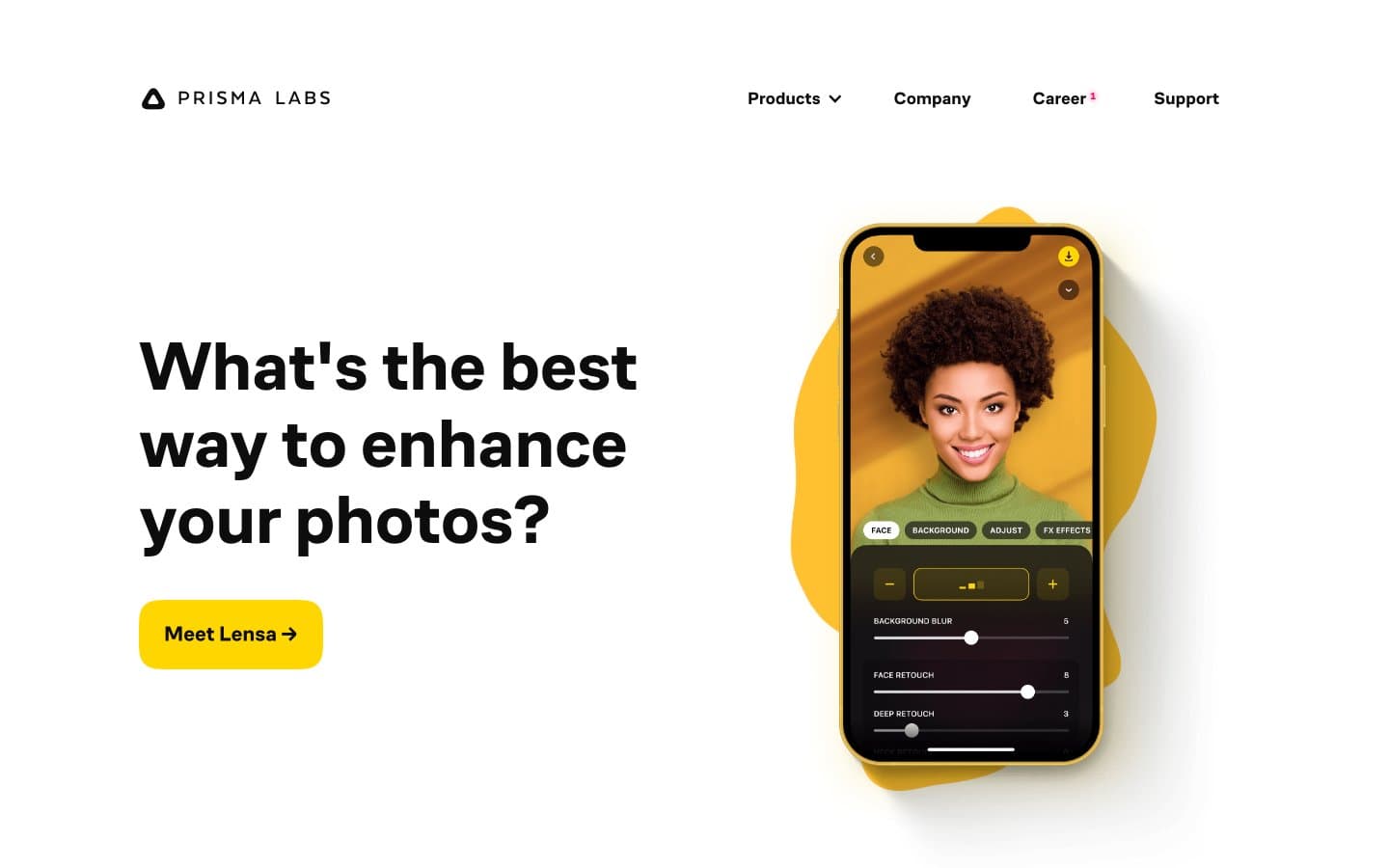 Screenshot of Prisma Labs