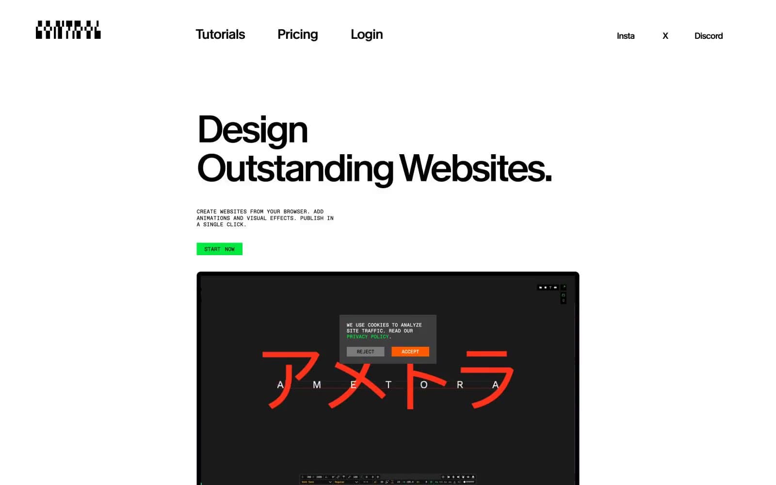 Screenshot of Control