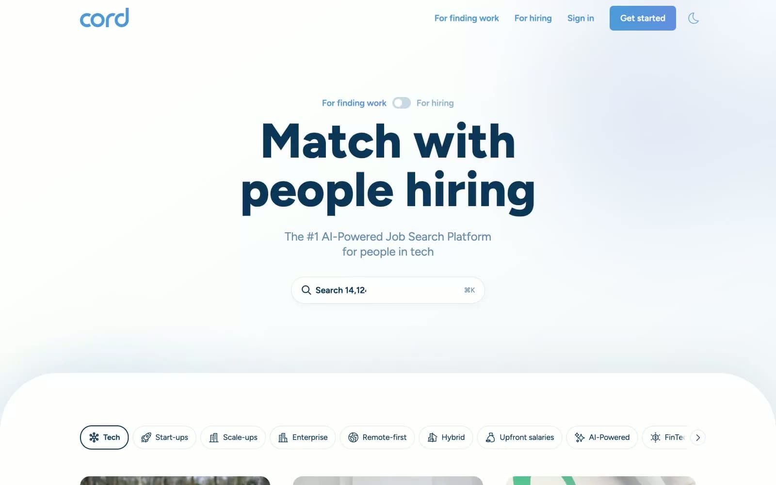 Screenshot of cord.com
