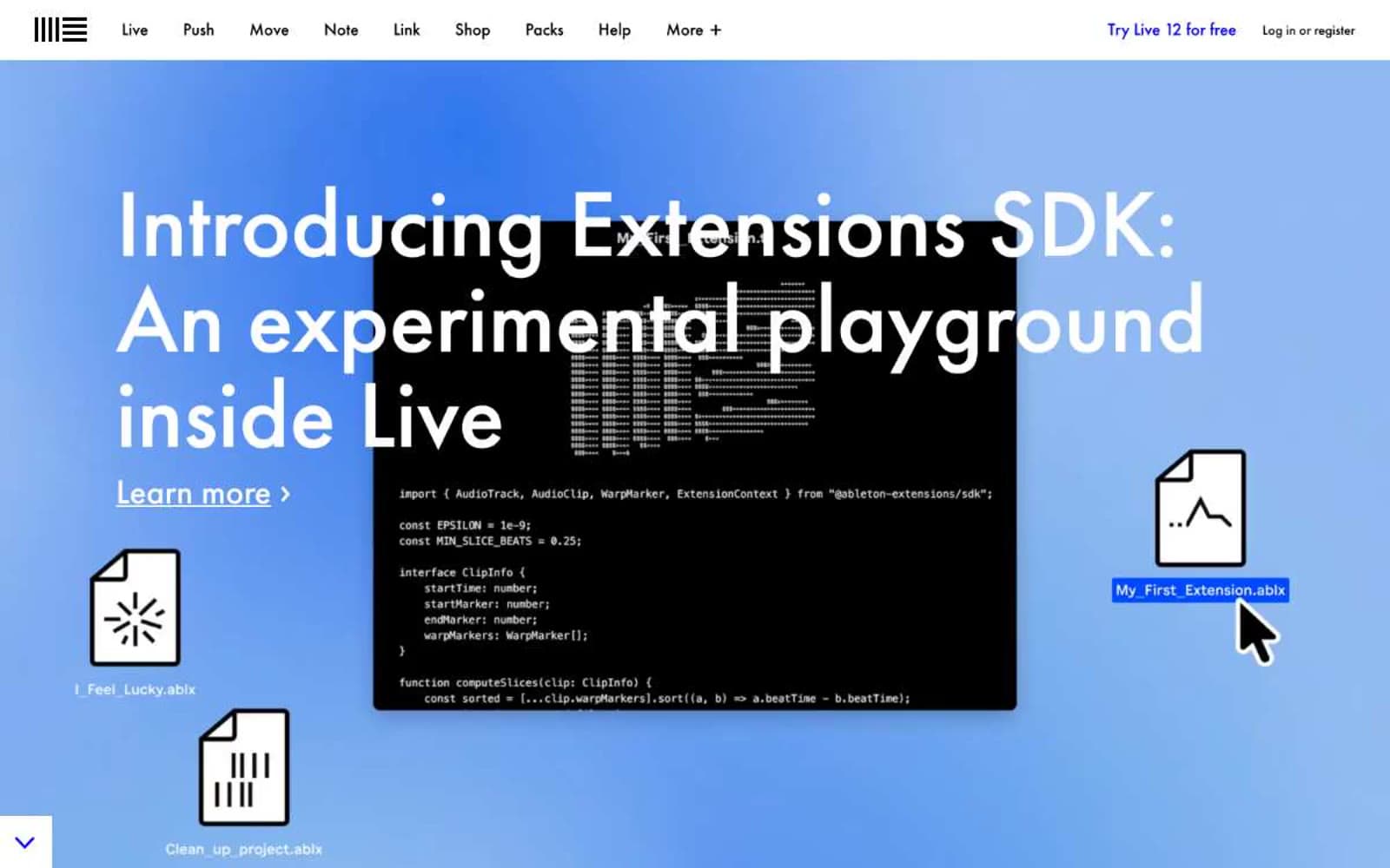 Screenshot of Ableton