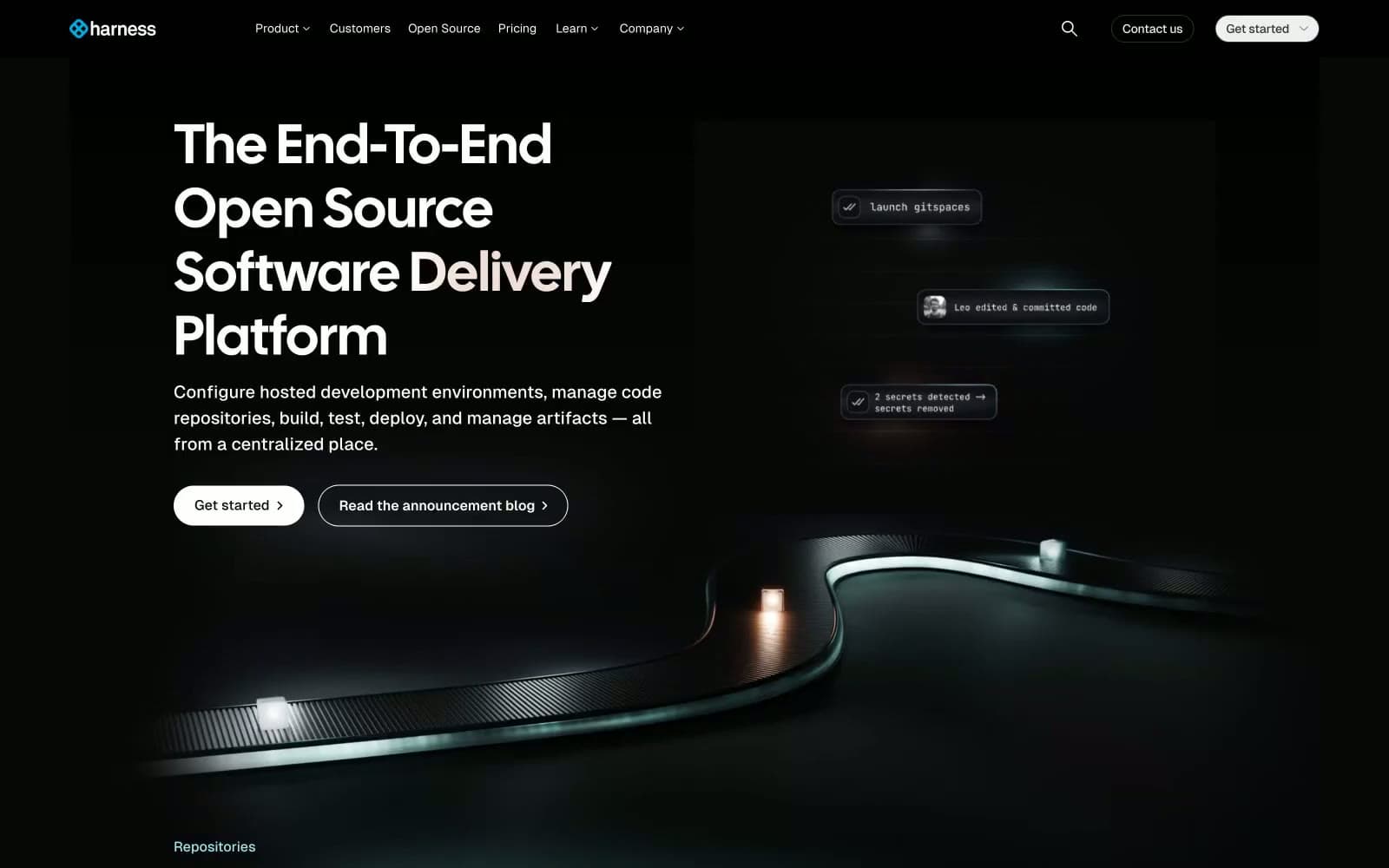 Screenshot of Harness.io