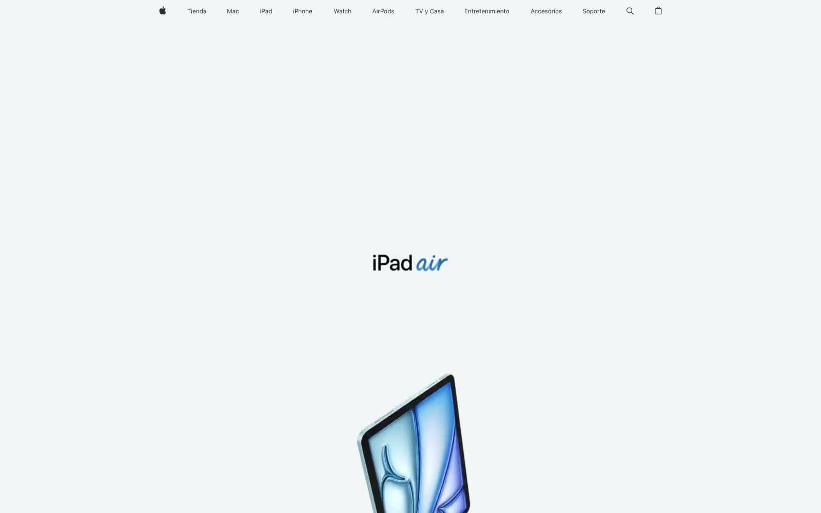 Screenshot of Apple (España)