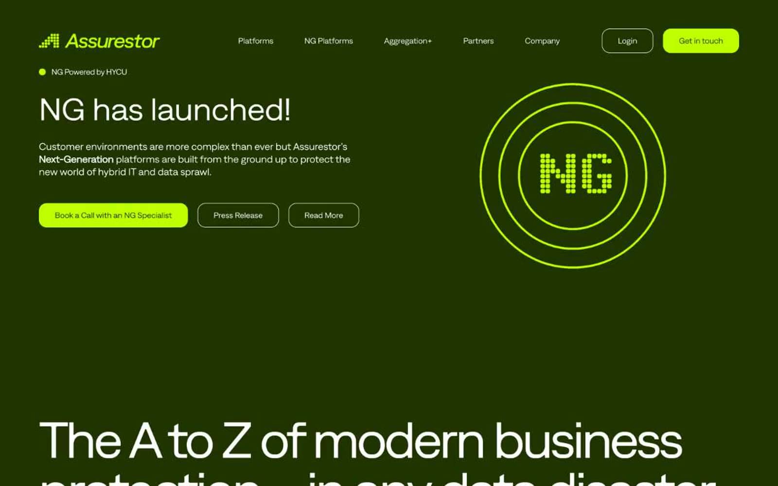 Screenshot of Assurestor