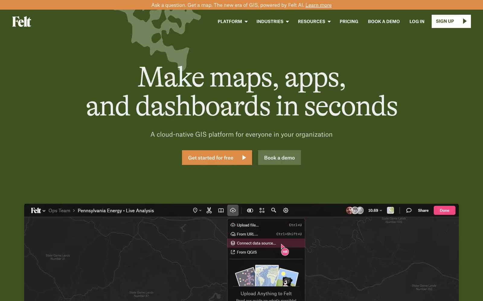 Screenshot of Felt