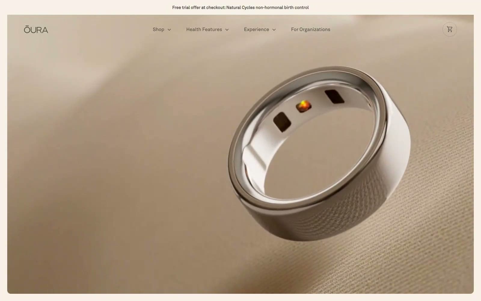 Screenshot of Oura Ring
