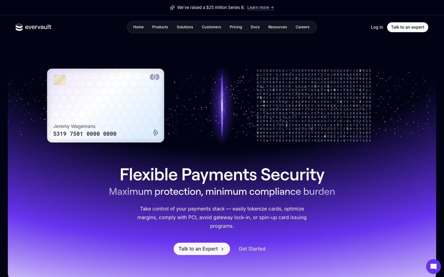 Screenshot of Evervault