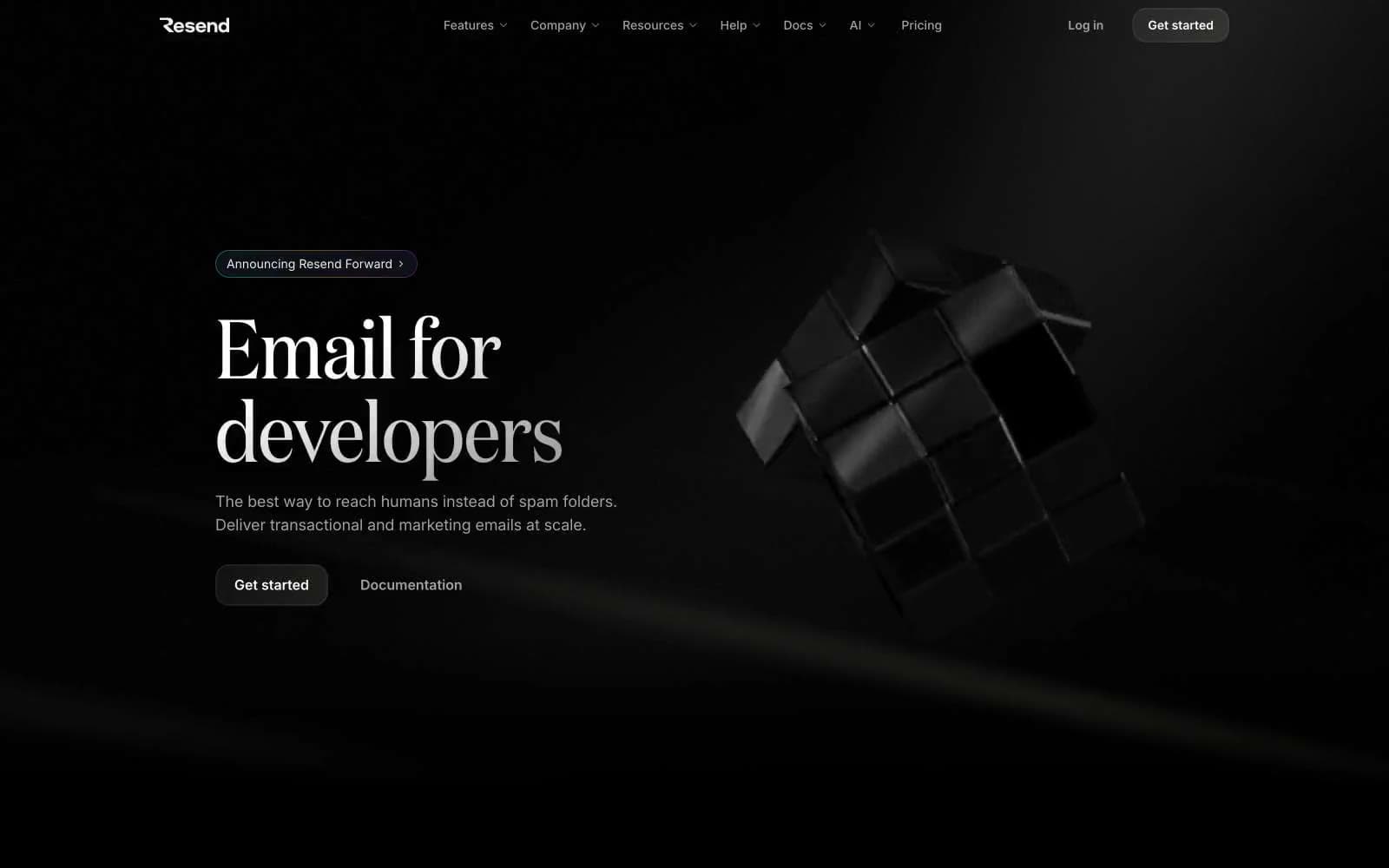 Screenshot of Resend