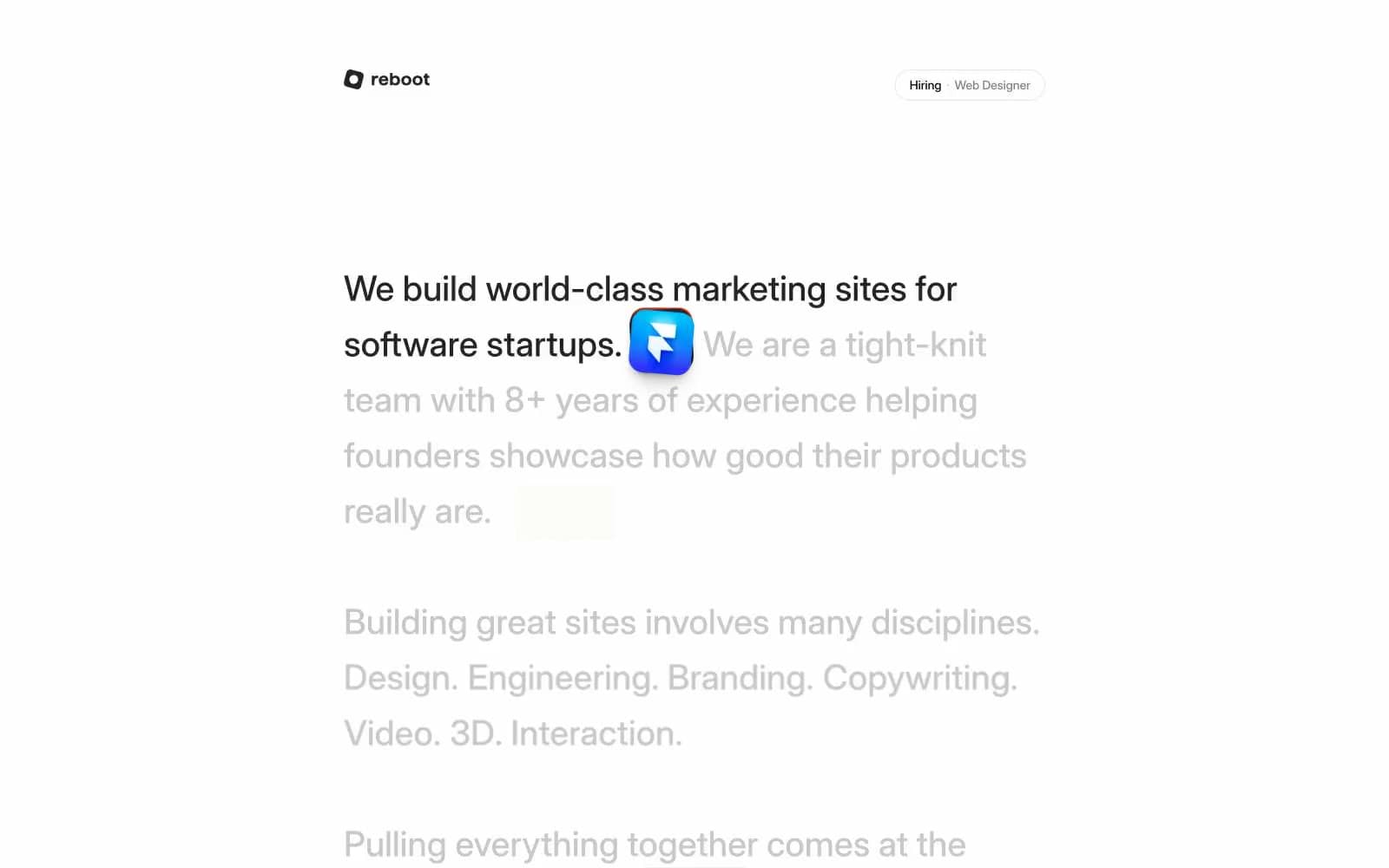 Screenshot of reboot