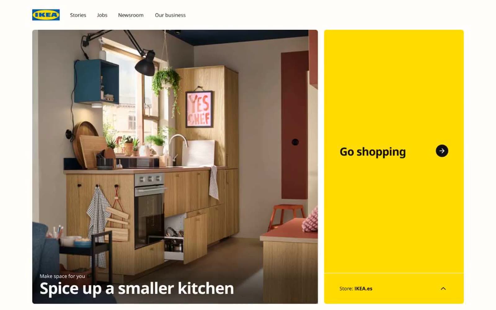 Screenshot of IKEA