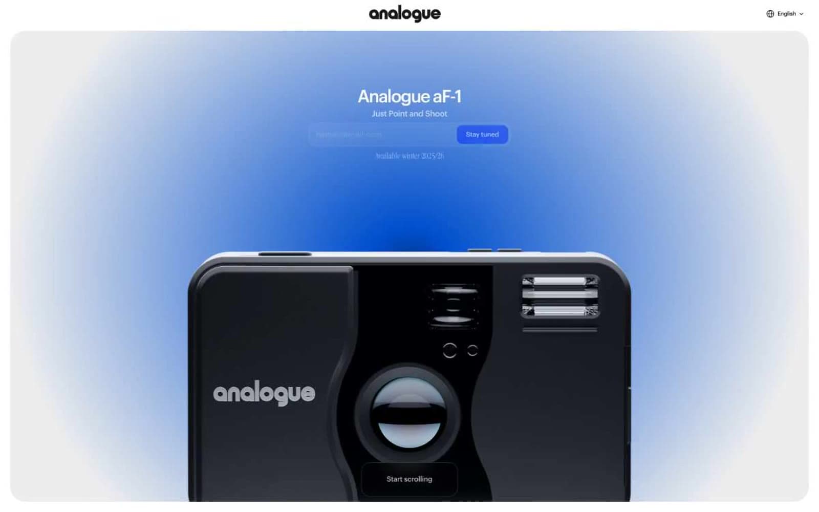 Screenshot of Analogue aF-1