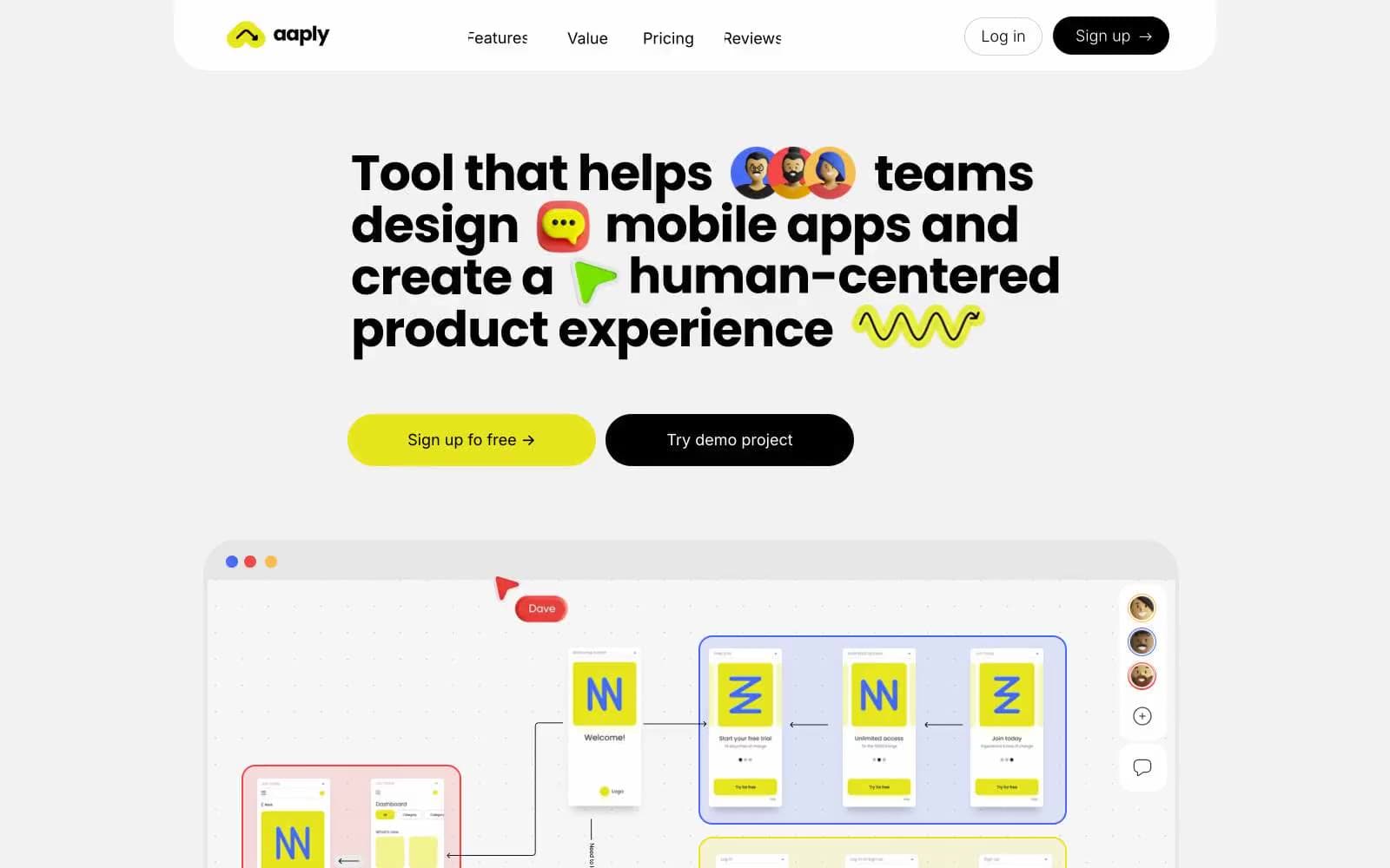 Screenshot of Aaply