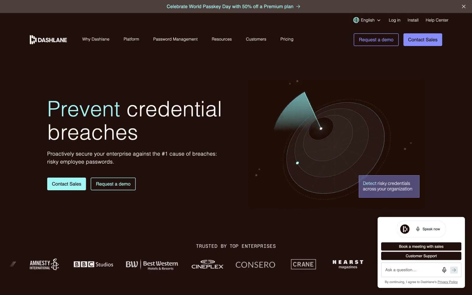 Screenshot of Dashlane