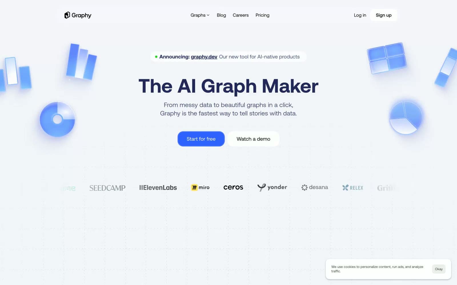 Screenshot of Graphy