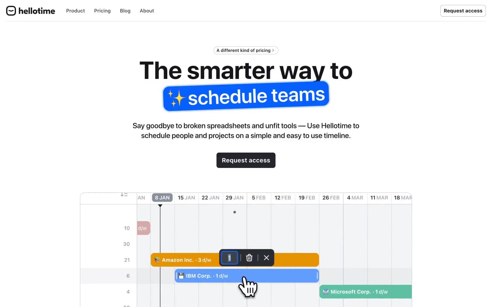 Screenshot of Hellotime