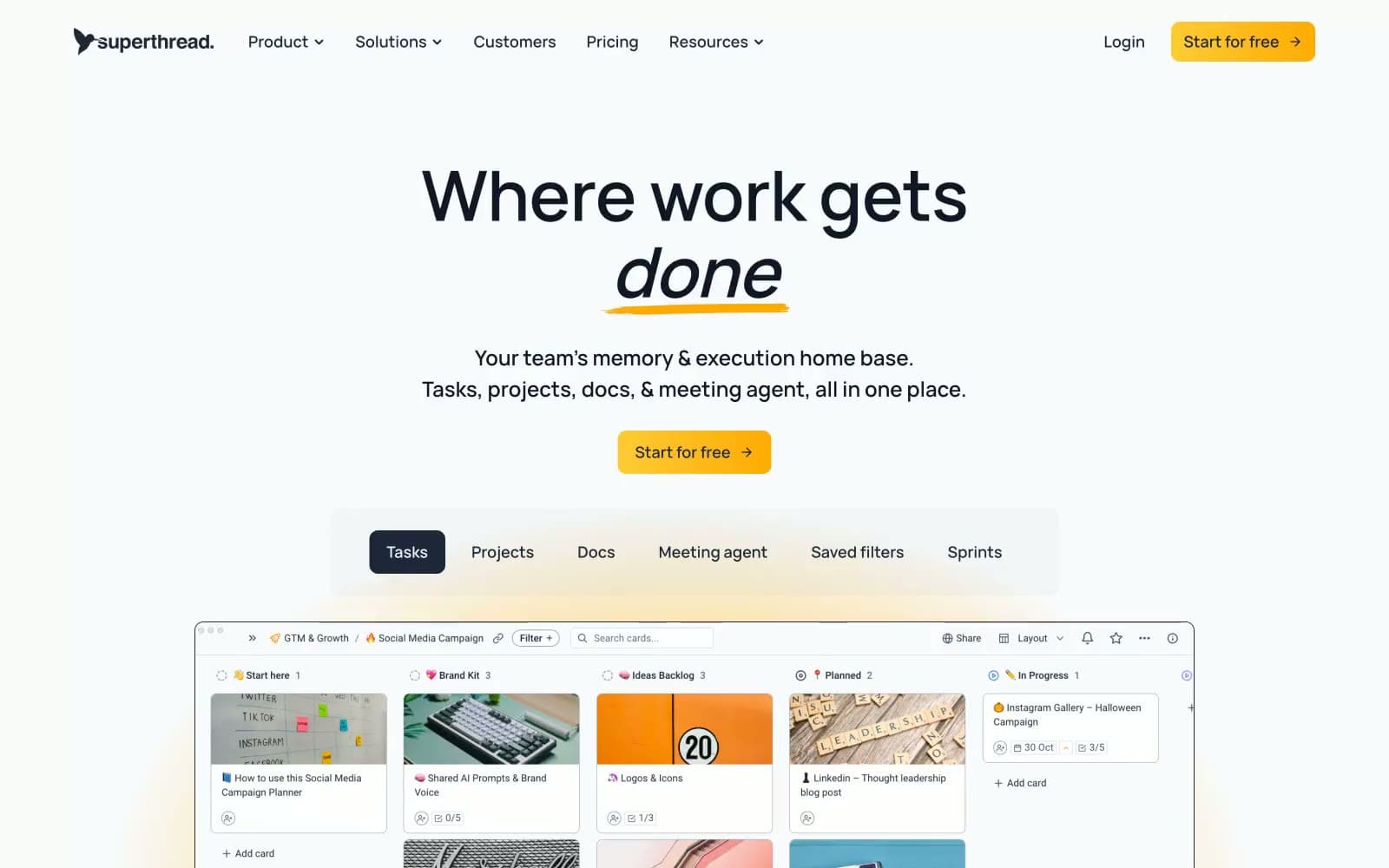 Screenshot of Superthread