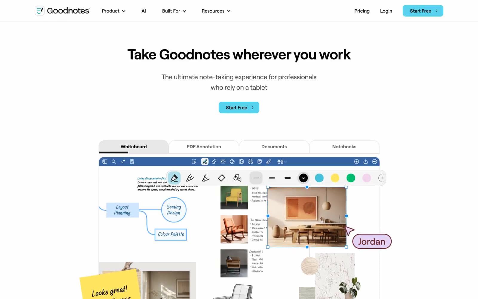 Screenshot of Goodnotes