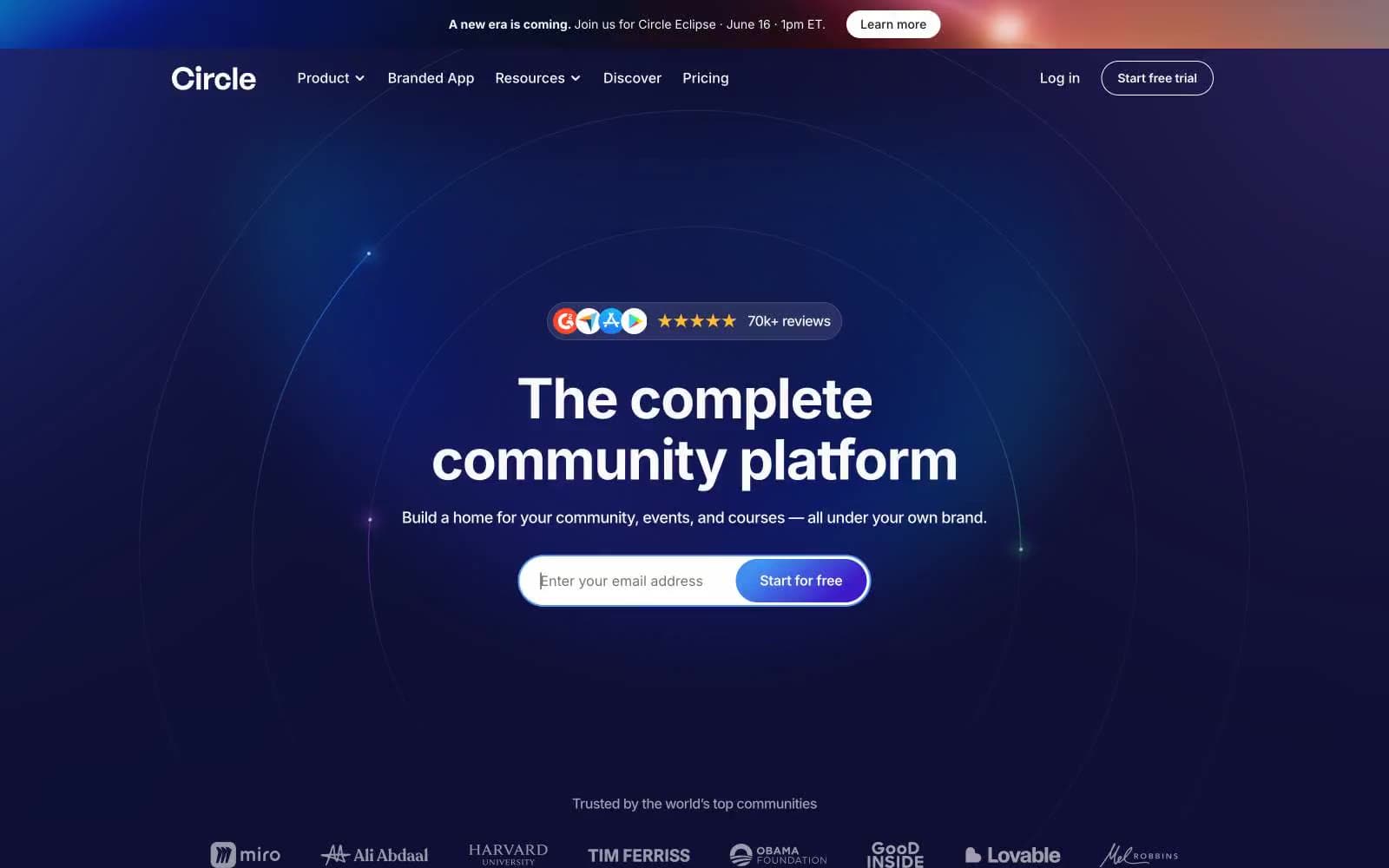 Screenshot of Circle