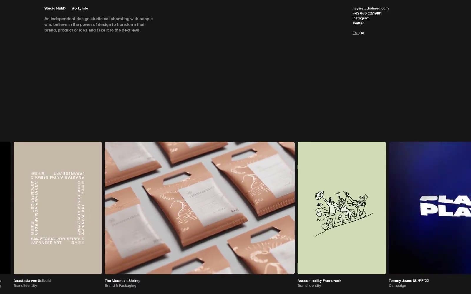 Screenshot of Studio HEED