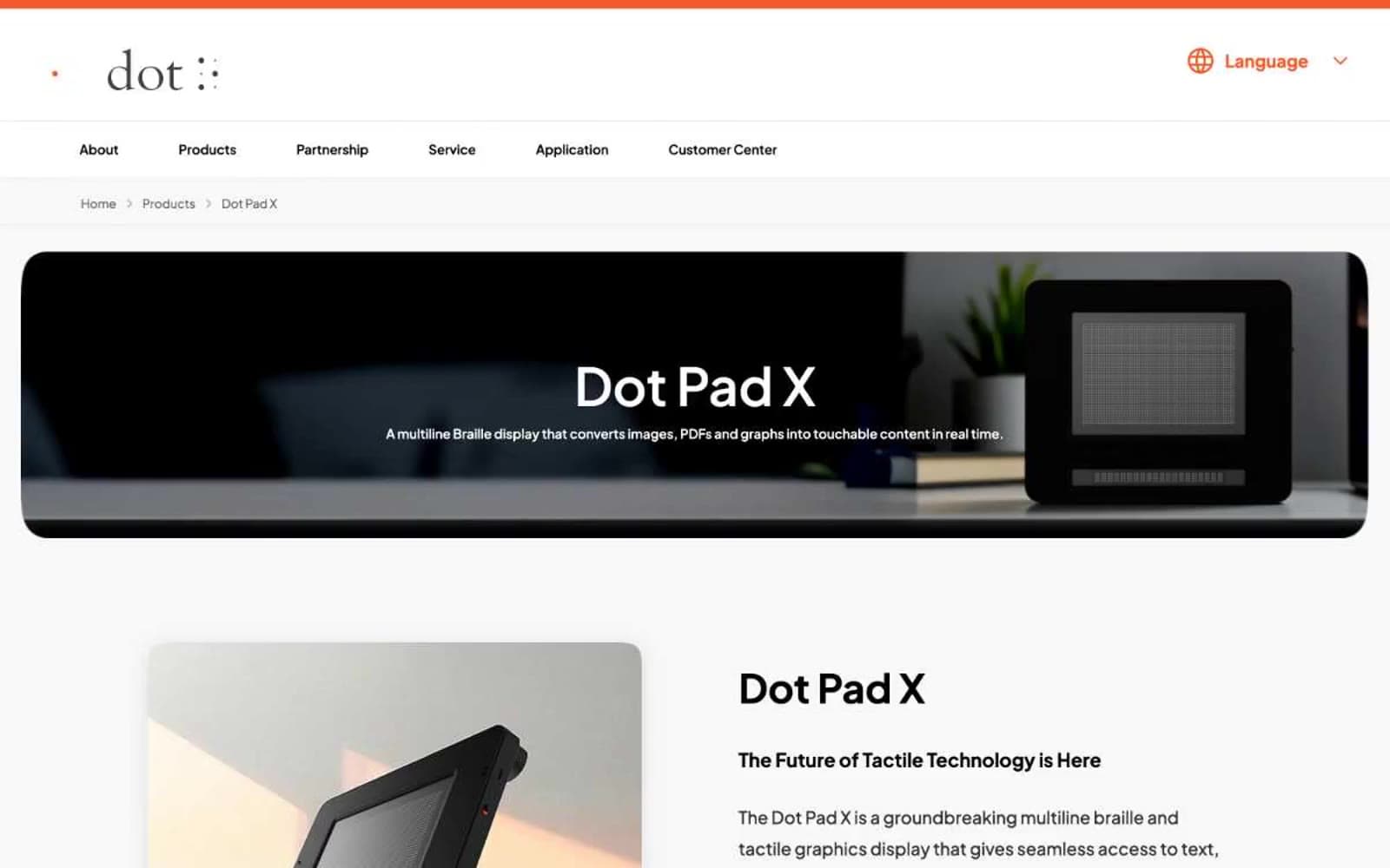 Screenshot of Dot Inc.
