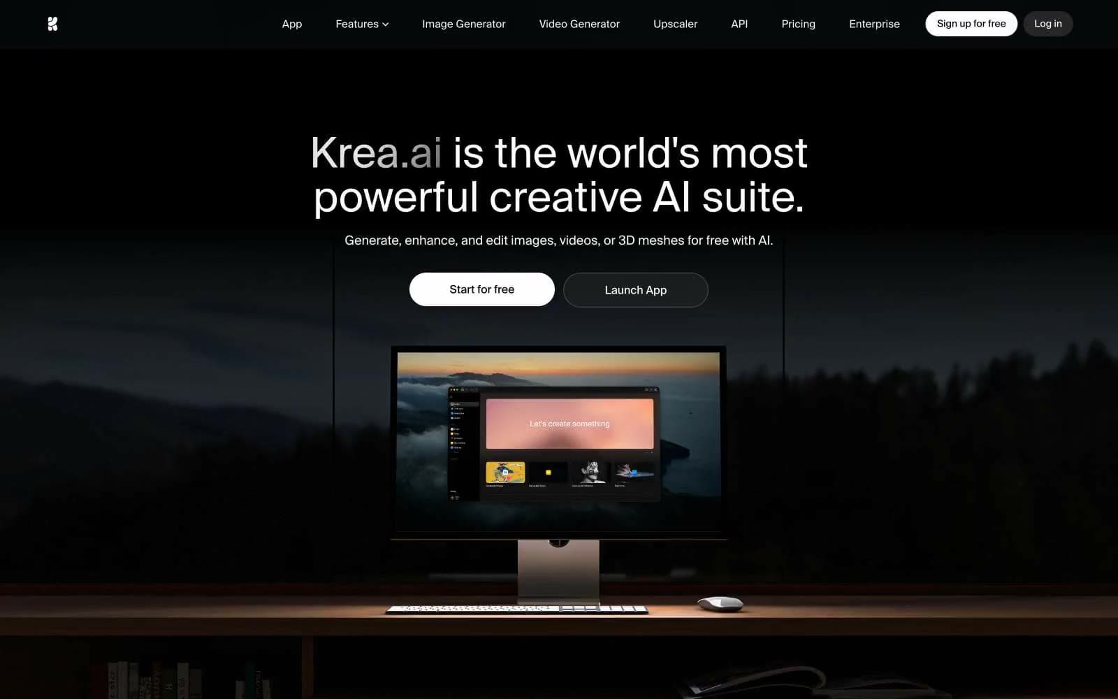 Screenshot of Krea