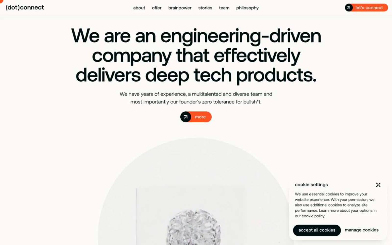 Screenshot of (dot)connect