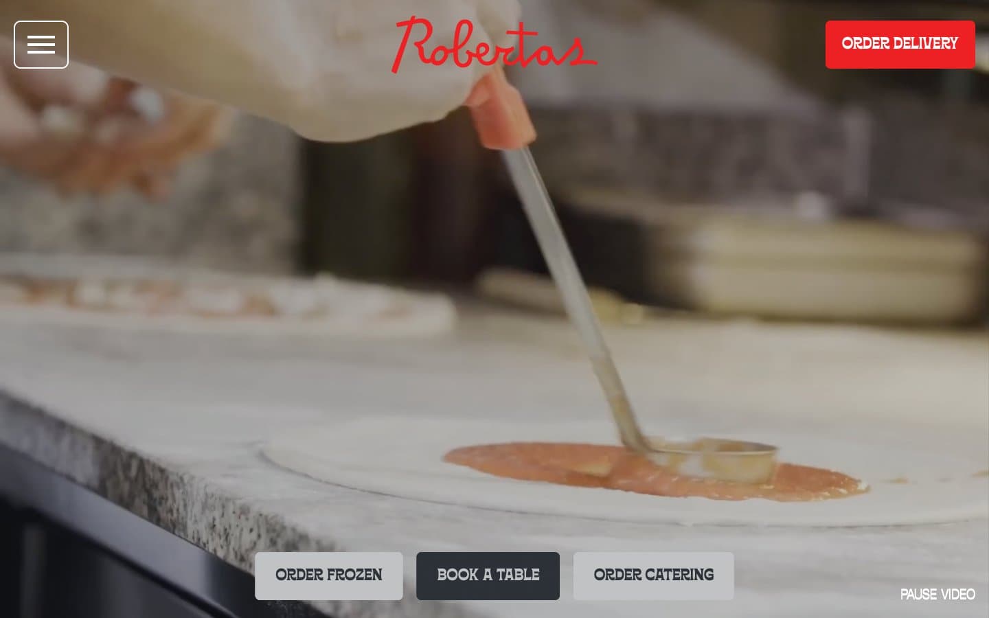 Screenshot of Roberta's Pizza