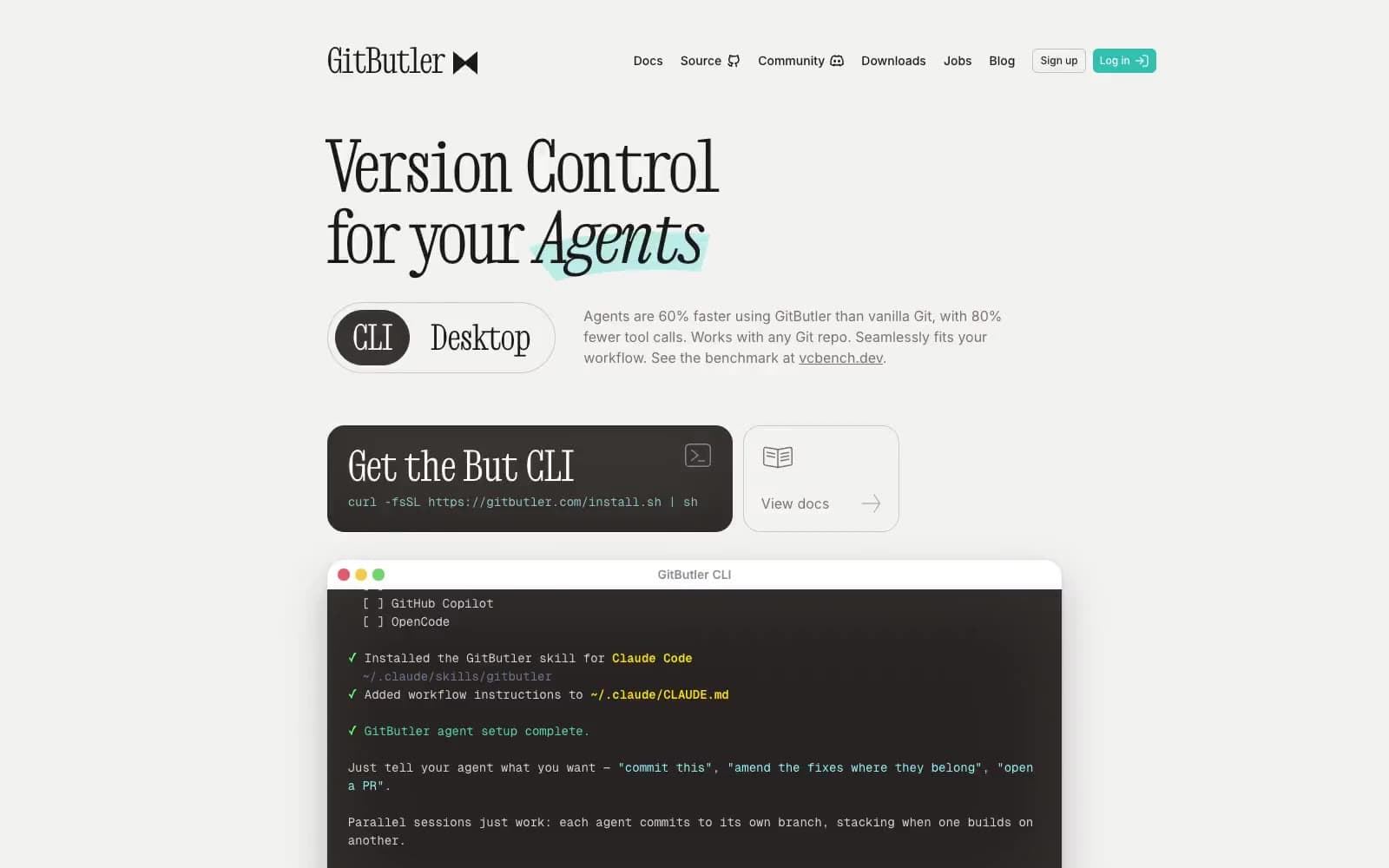 Screenshot of GitButler
