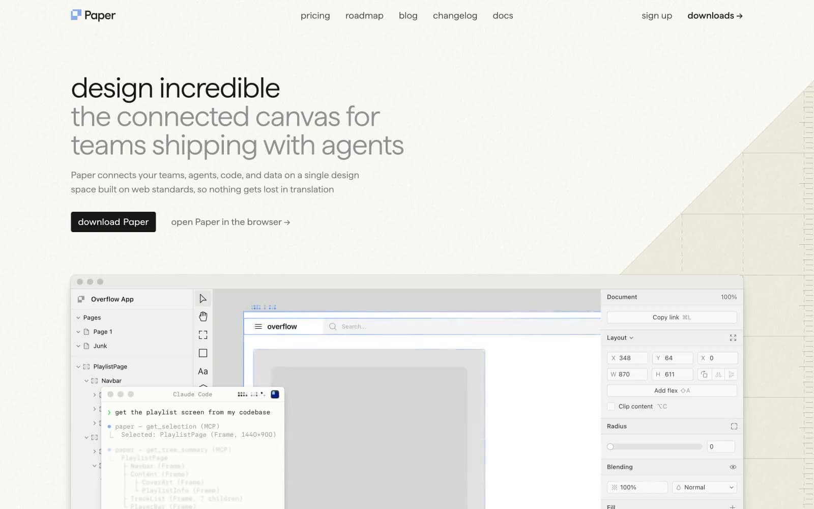 Screenshot of Paper