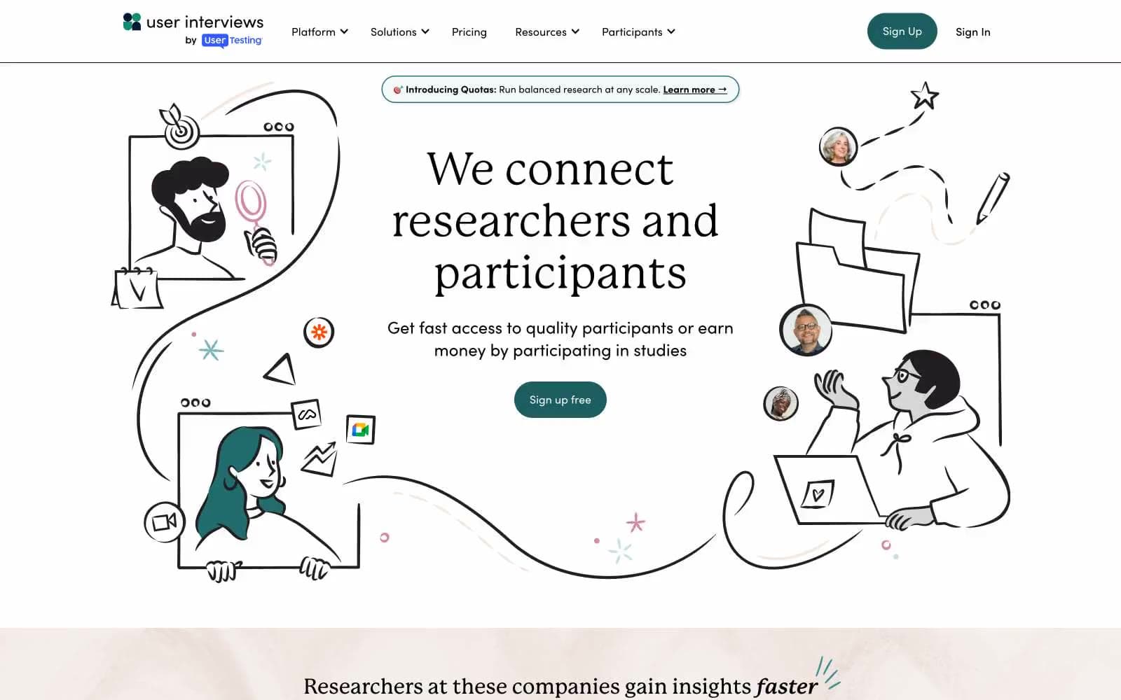 Screenshot of User Interviews