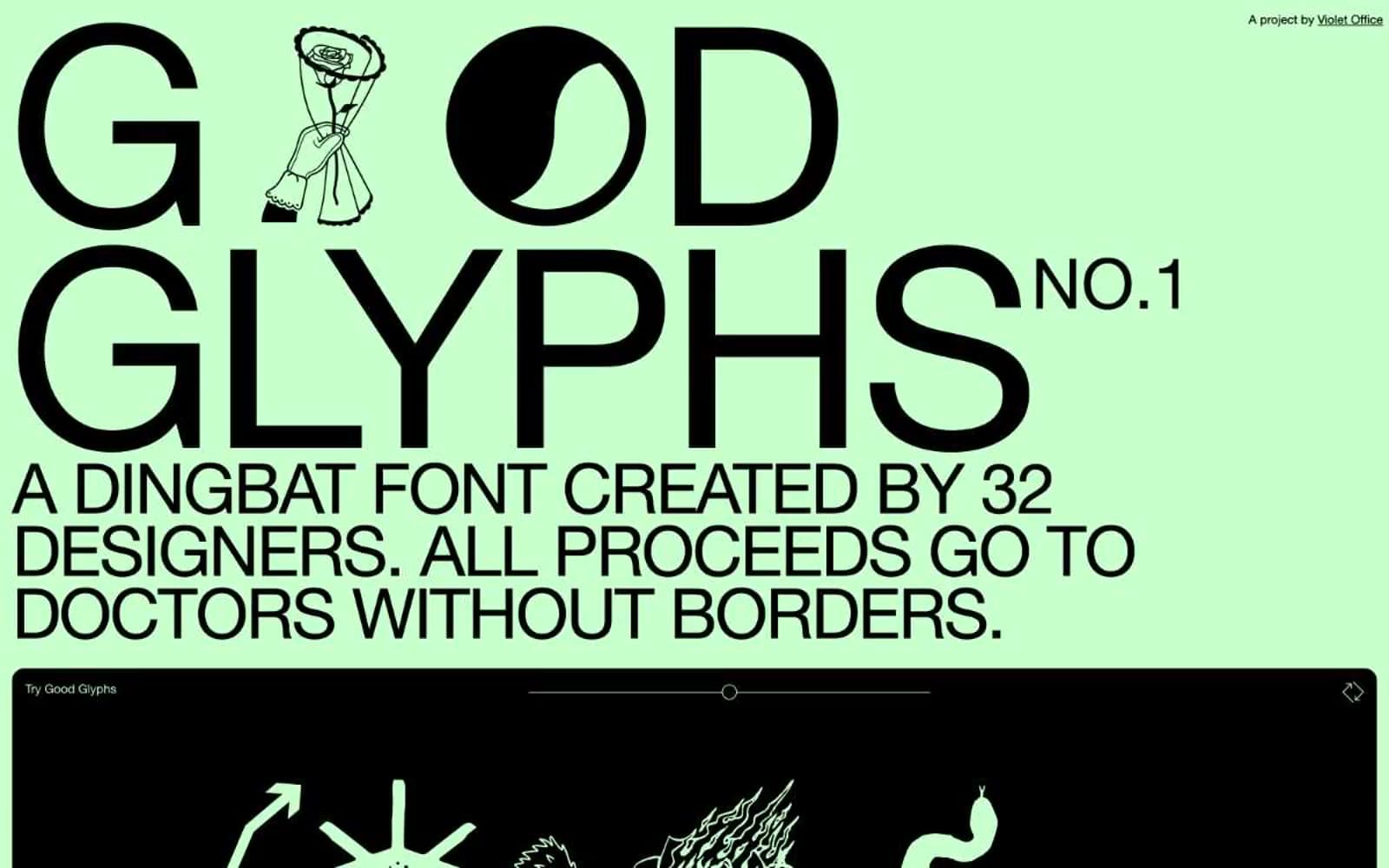Screenshot of Good Glyphs