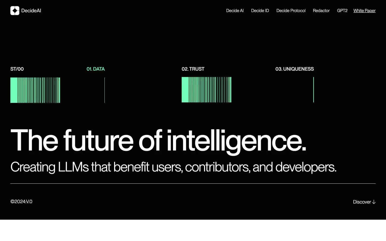 Screenshot of Decide AI