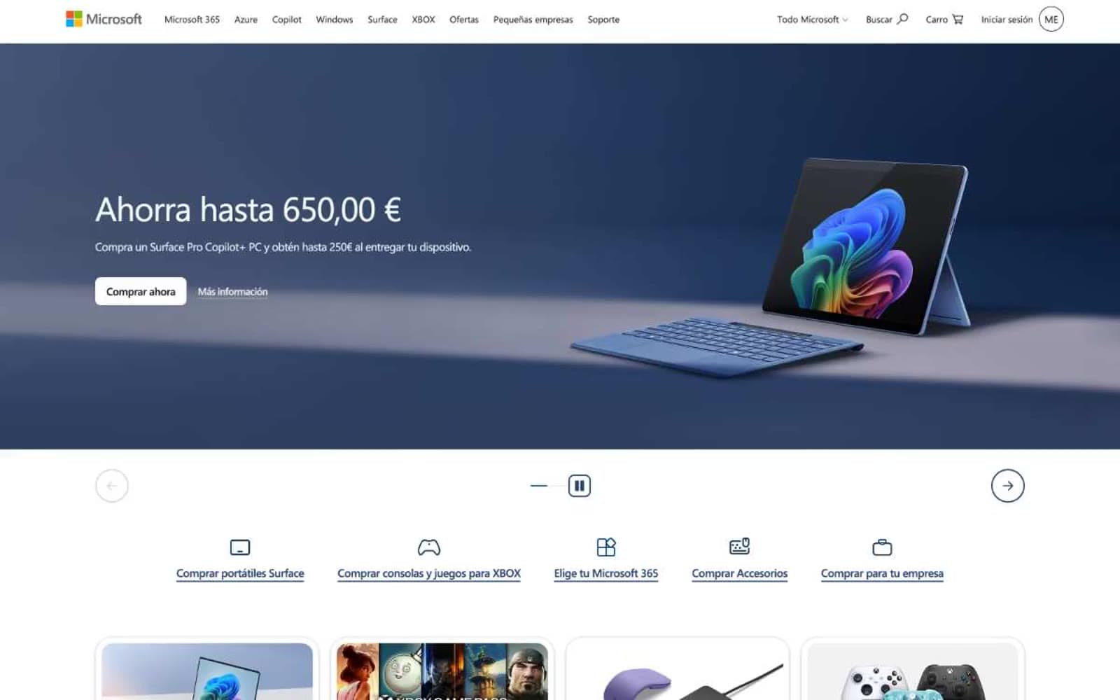 Screenshot of Microsoft