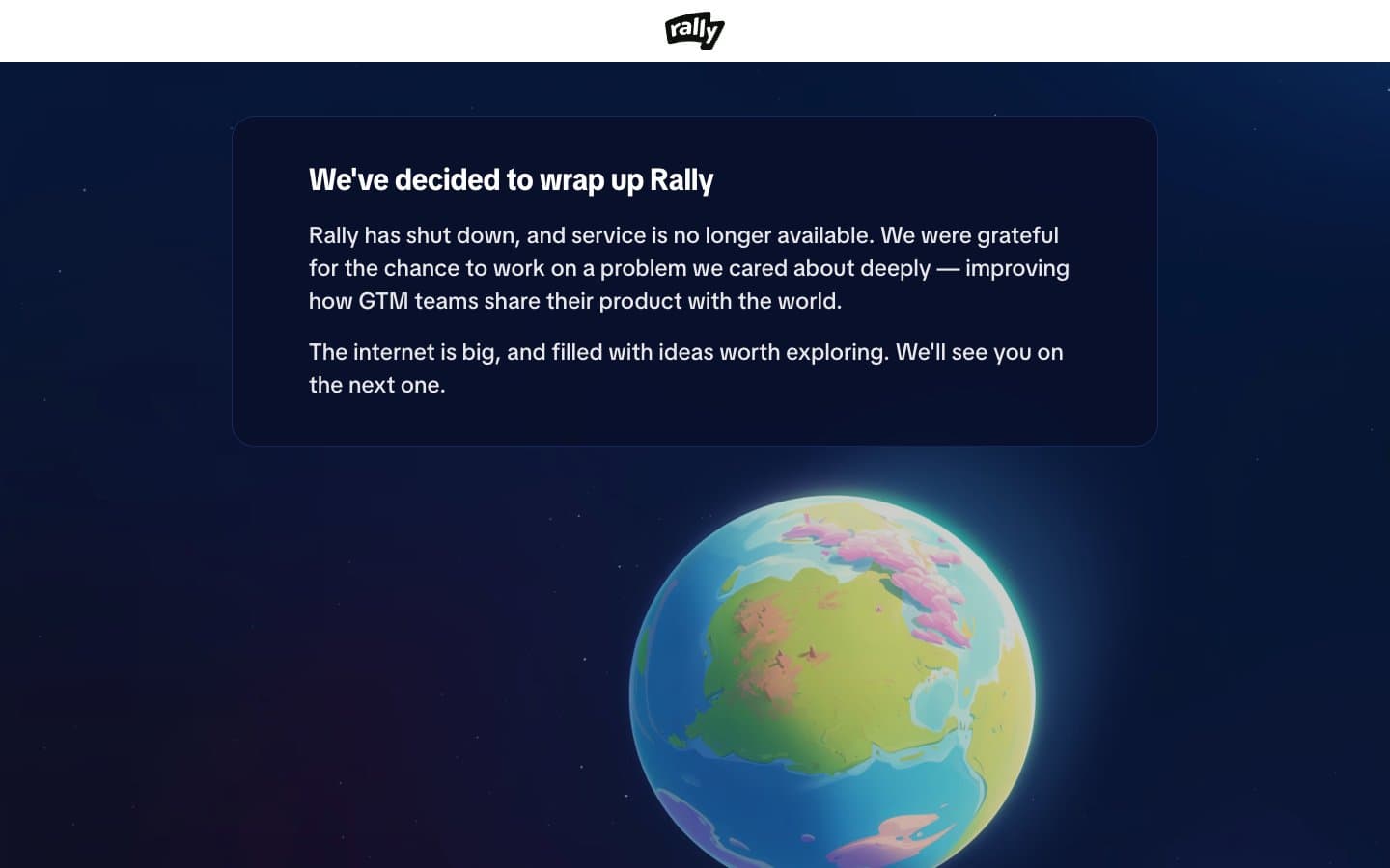 Screenshot of Rally