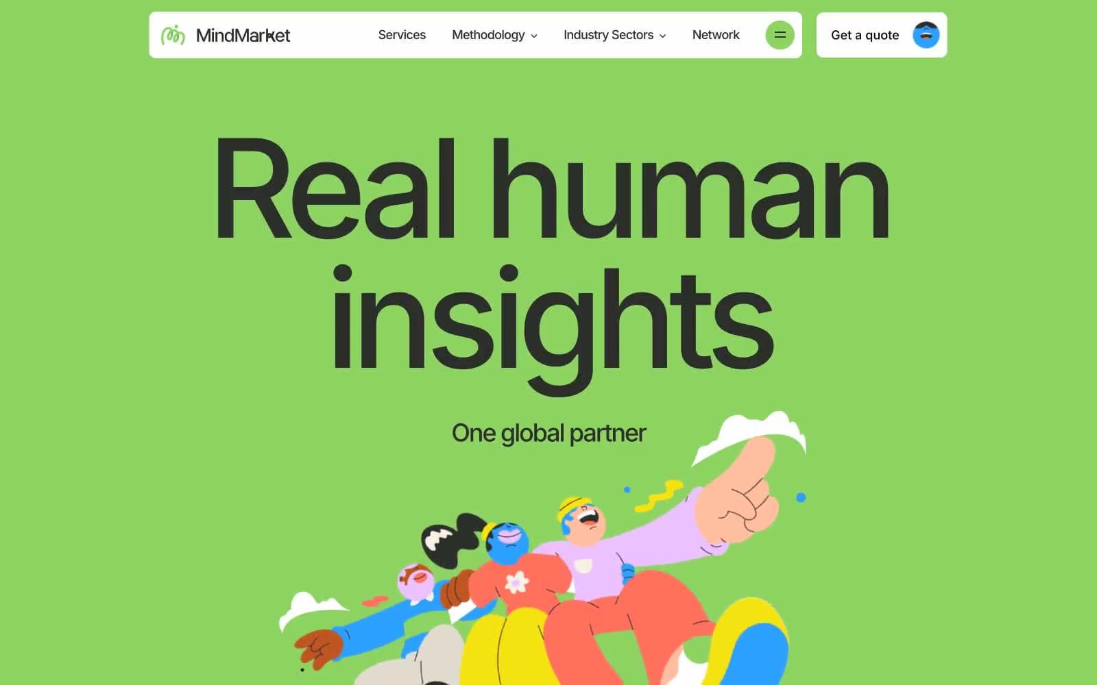 Screenshot of MindMarket